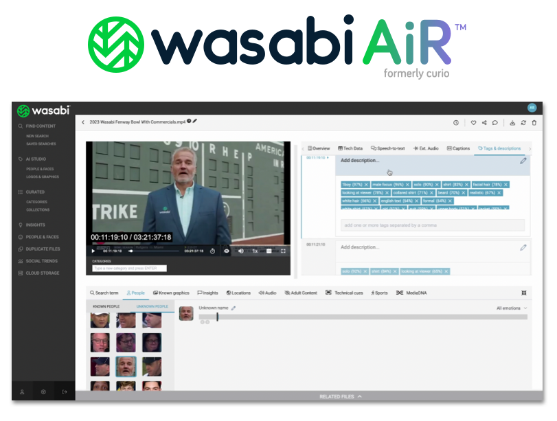 Wasabi AiR Wasabi AiR Intelligent Media Storage